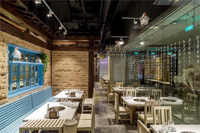 重庆200平米地中海火锅店就餐区墙面装修效果图大全图片